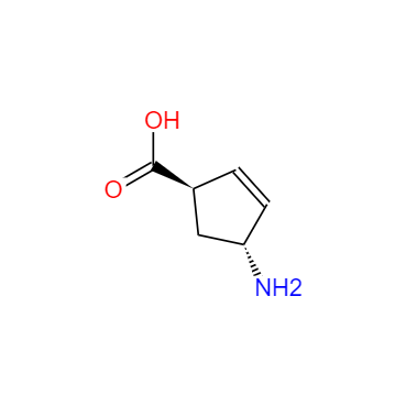  CAS： 102679-78-7，中文名称： (1R,4r)-4-氨基-2-环戊烯羧酸 英文名称：(1R,4r)-4-aminocyclopent-2-enecarboxylic acid