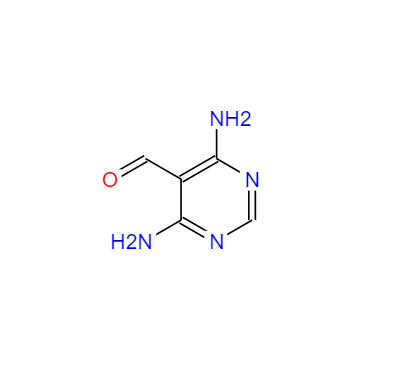 CAS： 109831-68-7，中文名称： 4,6-二氨基嘧啶-5-甲醛 英文名称：4,6-diaminopyrimidine-5-carbaldehyde 