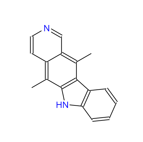 CAS： 519-23-3，英文名称：Ellipticine 